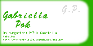 gabriella pok business card